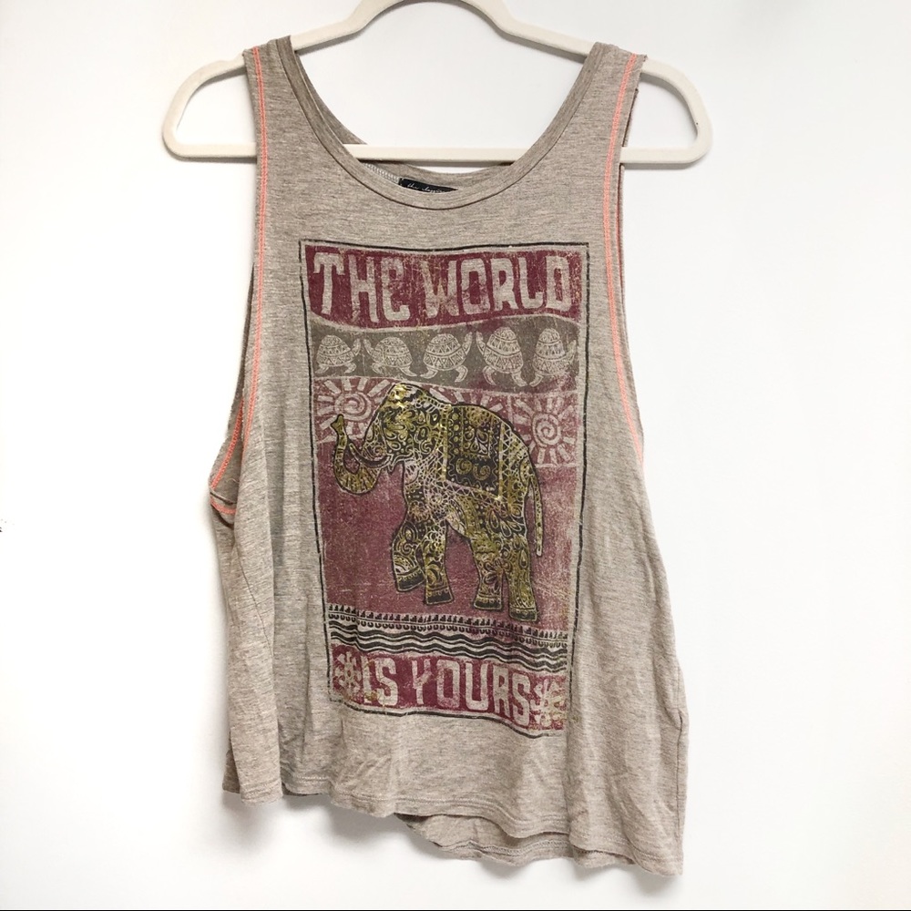 3/$25 Graphic Asian Black Multicolor Top Tee M